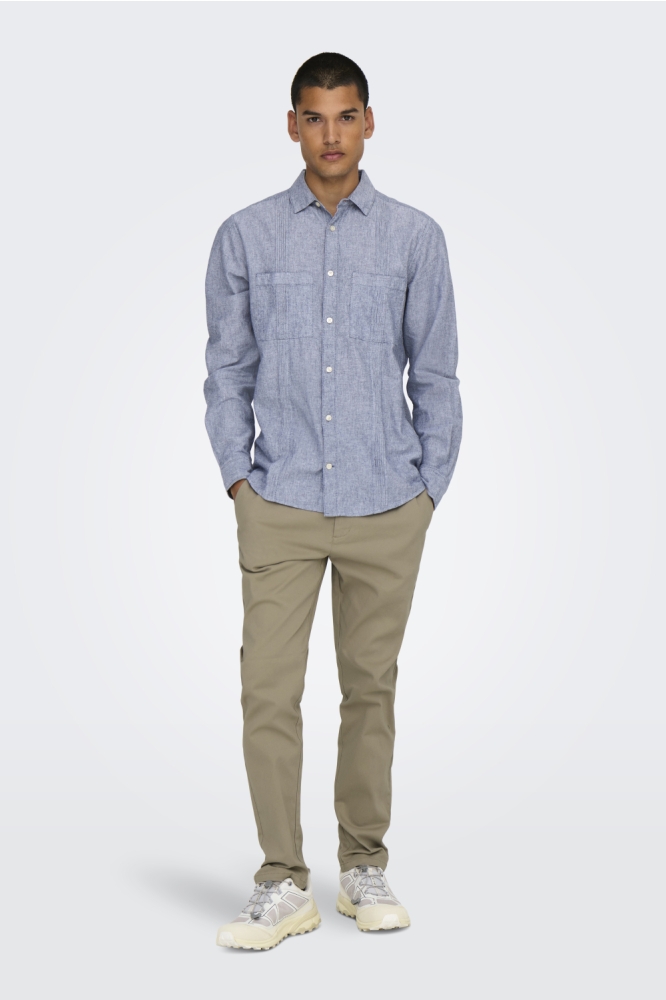 ONSNICKY PETE SLIM 0241 PANT 22031141 Chinchilla